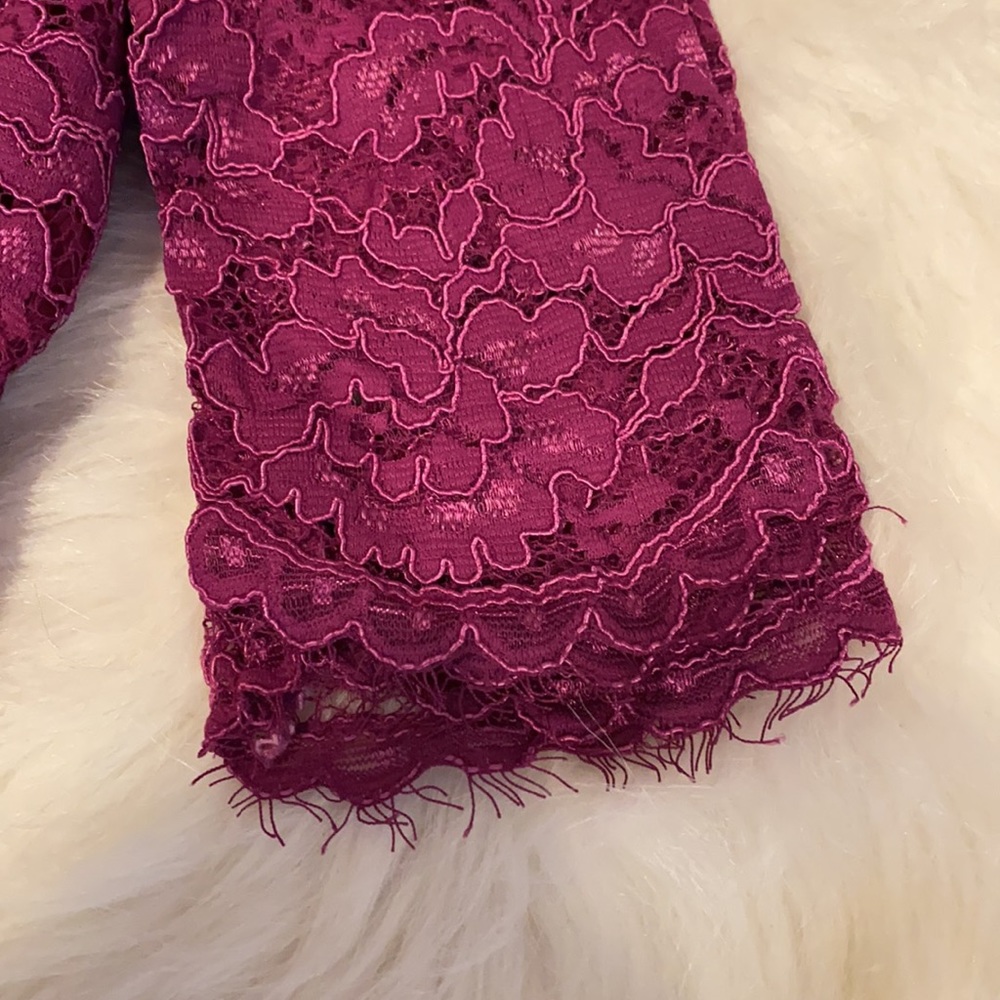 Purple Lace Top - Picture 6 of 8